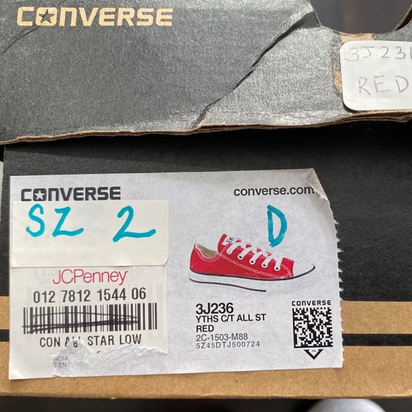 converses size 2